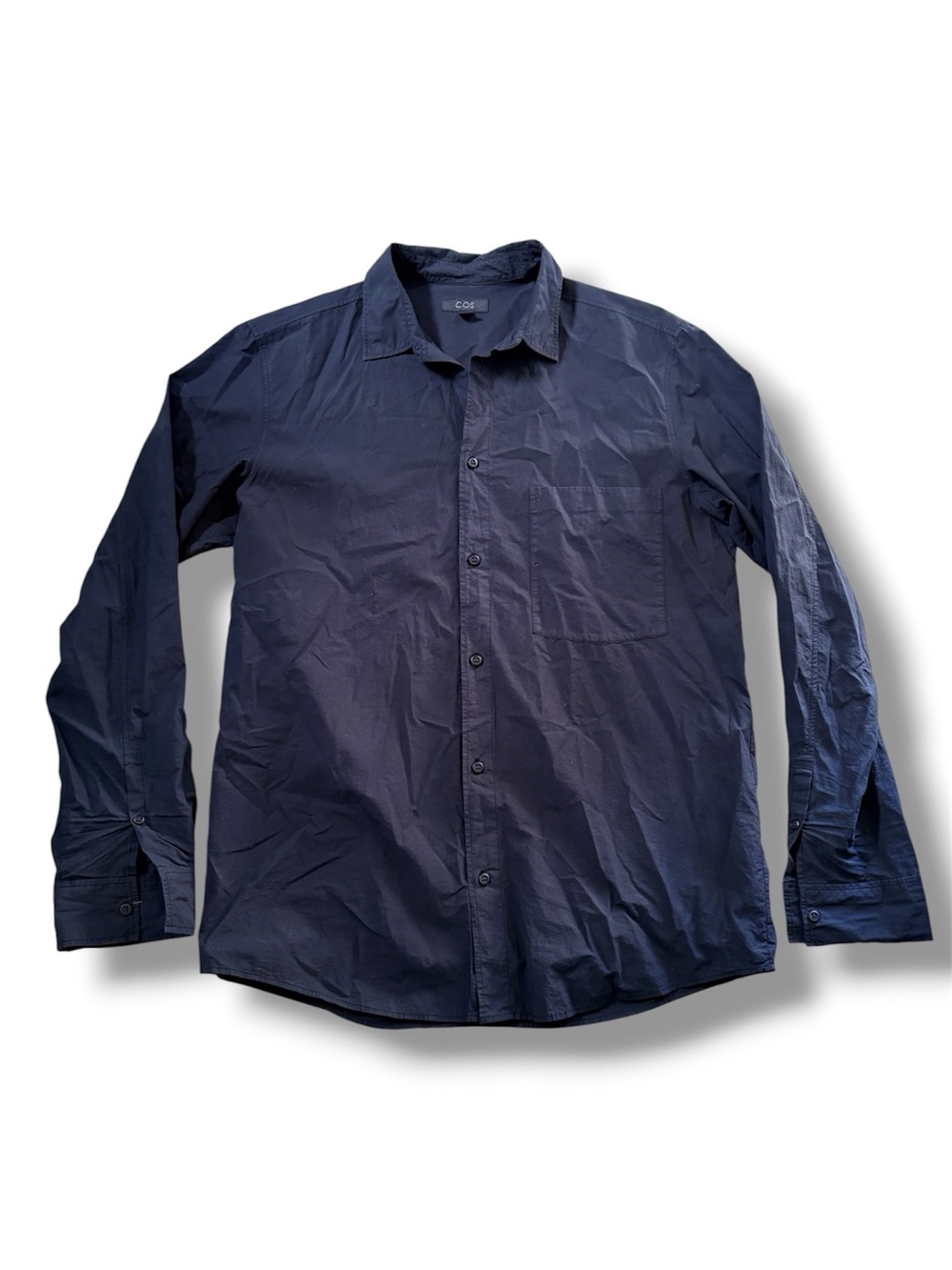 COS Button-Down Shirt – Black – Size Small